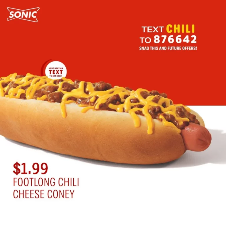 Sonic $1.99 Footlong Coney