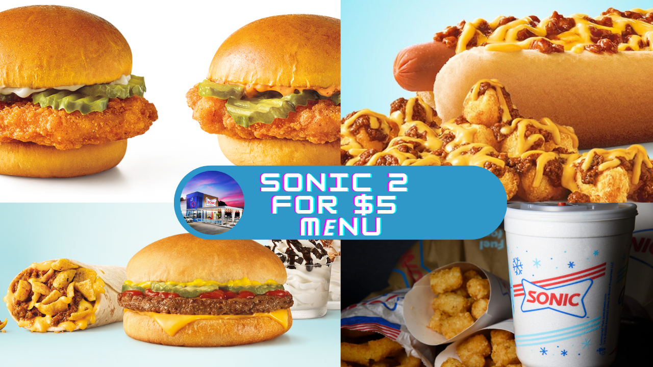 Sonic 2 For 5 Menu 2023 Deal